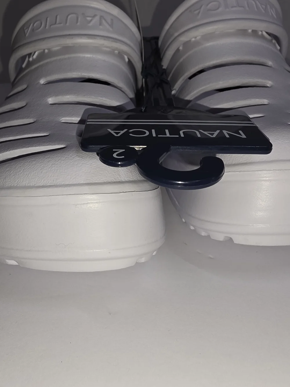 Nautica Kids White Water Clogs with Heel Strap